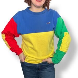 VINTAGE 80S ALORE PRIMARY COLOR LONG SLEEVE TEE